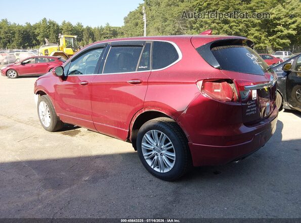 LRBFXBSA6JD055052 2018 BUICK ENVISION Красный Задняя левая четверть