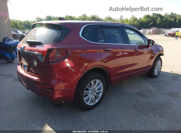 LRBFXBSA6JD055052 2018 BUICK ENVISION Красный Задняя правая четверть