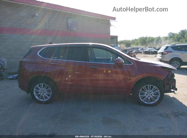 LRBFXBSA6JD055052 2018 BUICK ENVISION Красный Вид задней части салона