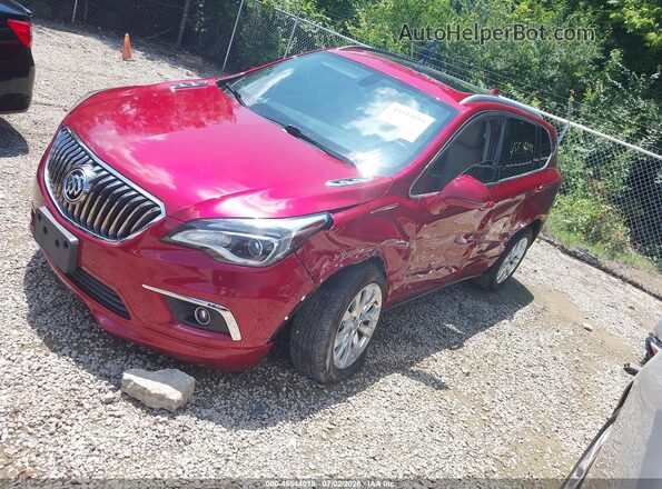 LRBFXBSA7HD070363 2017 BUICK ENVISION Red წინა მარცხენა ხედი სამი მეოთხედიდან