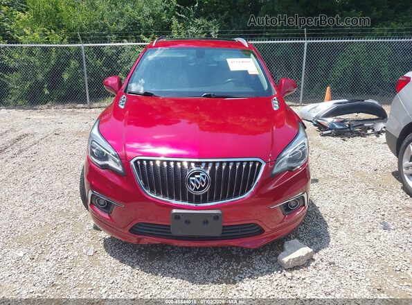 LRBFXBSA7HD070363 2017 BUICK ENVISION Red ხელსაწყოთა პანელის ხედი