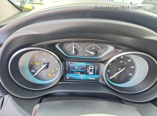 LRBFXBSA9HD239783 2017 BUICK ENVISION Gray Instrument cluster view