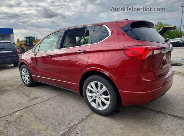 LRBFXBSA9KD105587 2019 BUICK ENVISION Burgundy Tył lewy