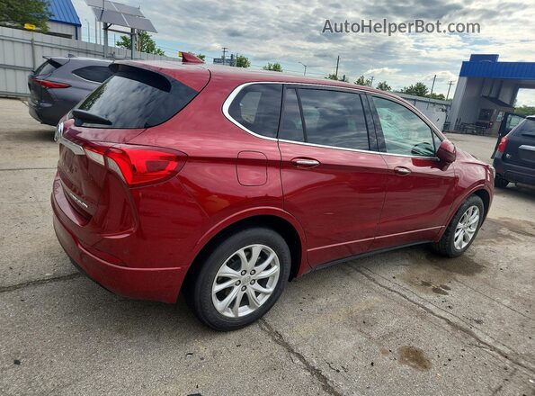 LRBFXBSA9KD105587 2019 BUICK ENVISION Burgundy Tył prawy