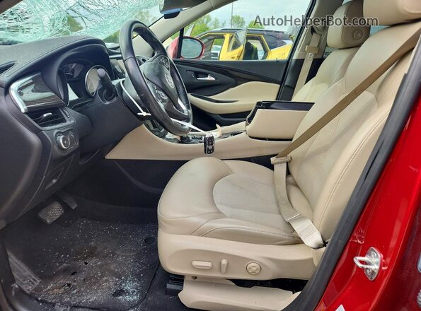 LRBFXBSA9KD105587 2019 BUICK ENVISION Burgundy Widok wnętrza z przodu