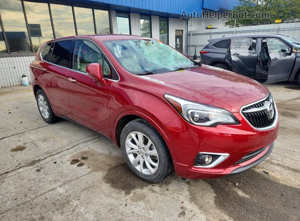 LRBFXBSA9KD105587 2019 BUICK ENVISION Burgundy Przód prawy