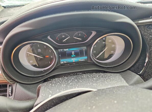 LRBFXBSA9KD105587 2019 BUICK ENVISION Burgundy Widok zestawu wskaźników