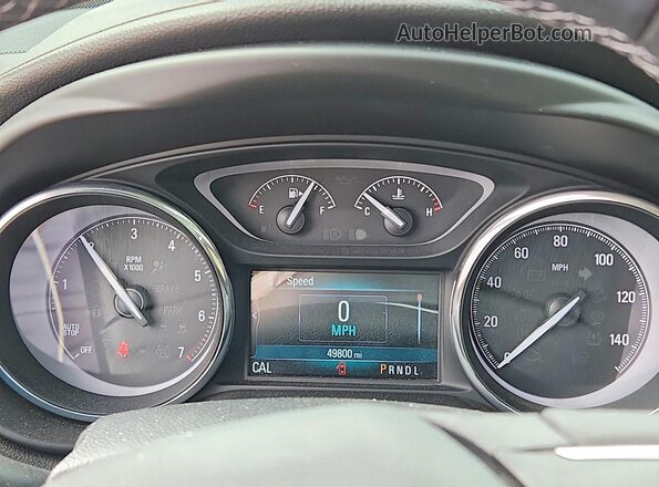LRBFXBSA9LD089392 2020 BUICK ENVISION Black Вид щитка приладів