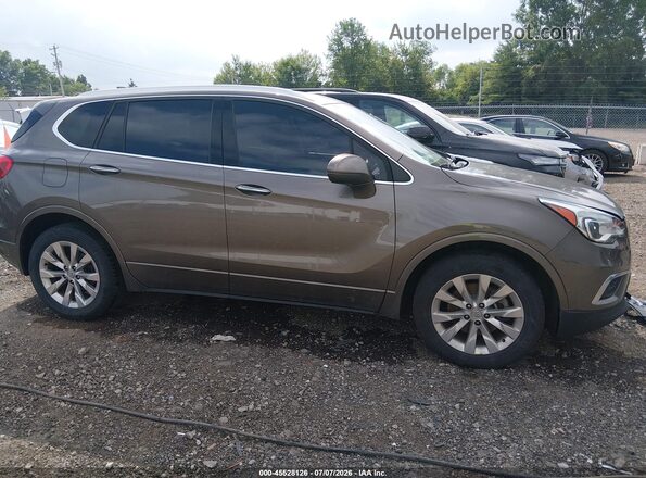 LRBFXBSAXHD026244 2017 BUICK ENVISION Brown Widok wnętrza z tyłu