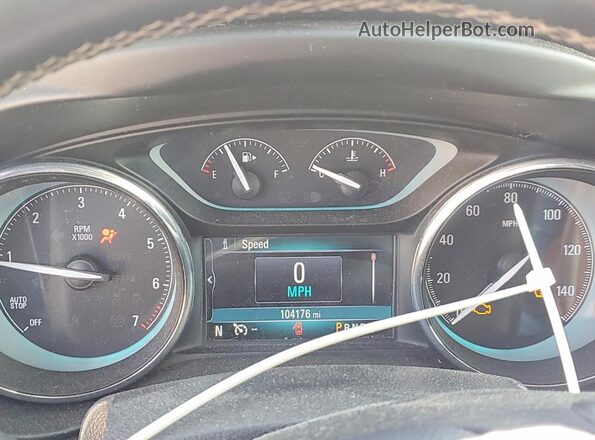 LRBFXBSAXHD114775 2017 BUICK ENVISION Red Սարքավորումների վահանակի տեսք