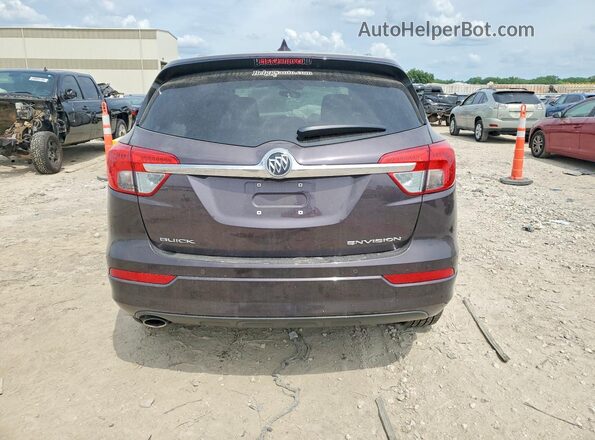 LRBFXBSAXHD223527 2017 BUICK ENVISION Brown Вид ззаду