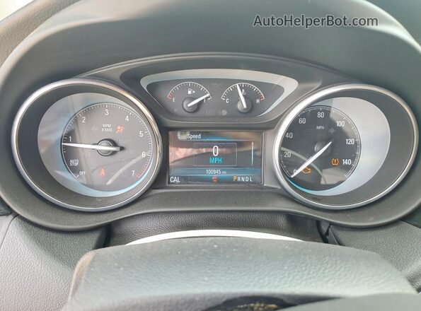 LRBFXBSAXHD223527 2017 BUICK ENVISION Brown Вид щитка приладів