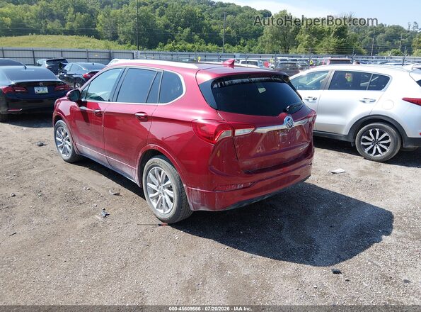 LRBFXCSA2KD013615 2019 BUICK ENVISION Maroon Rear left