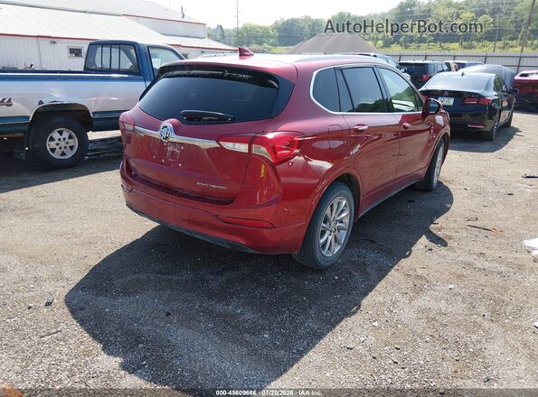 LRBFXCSA2KD013615 2019 BUICK ENVISION Maroon Rear right