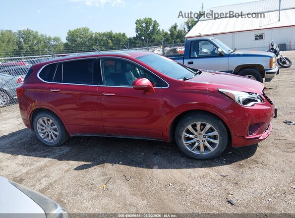 LRBFXCSA2KD013615 2019 BUICK ENVISION Maroon Rear interior view