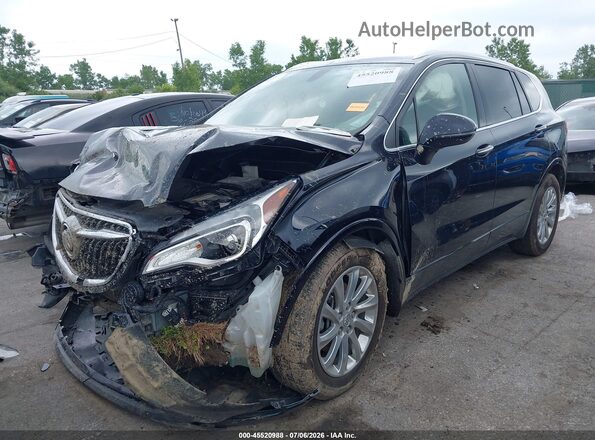 LRBFXCSA2LD155755 2020 BUICK ENVISION Black Առջևի ձախ երեք քառորդ տեսարան