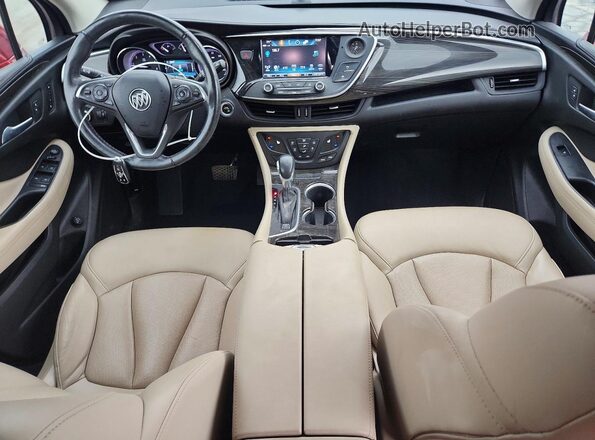 LRBFXCSA3LD157689 2020 BUICK ENVISION Red Առջևի վահանակի տեսք