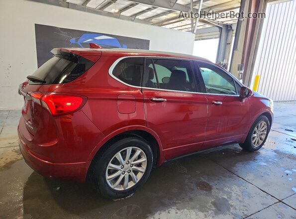 LRBFXCSA4KD095055 2019 BUICK ENVISION Maroon Rear right