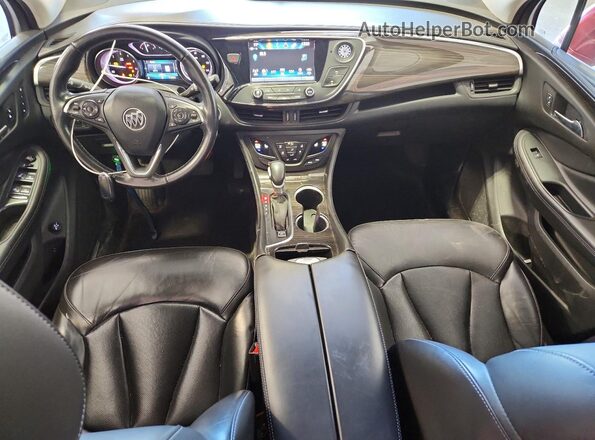 LRBFXCSA4KD095055 2019 BUICK ENVISION Maroon Dashboard view
