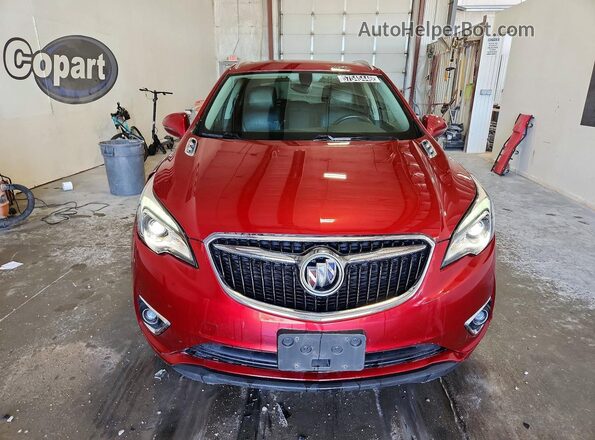 LRBFXCSA4KD095055 2019 BUICK ENVISION Maroon Front view