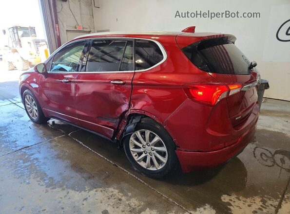 LRBFXCSA4KD095055 2019 BUICK ENVISION Maroon Rear left