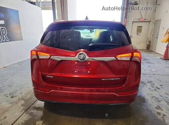 LRBFXCSA4KD095055 2019 BUICK ENVISION Maroon Rear view