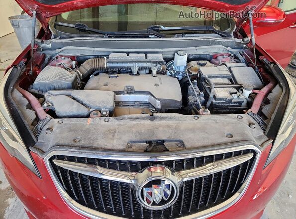 LRBFXCSA4KD095055 2019 BUICK ENVISION Maroon Engine compartment view