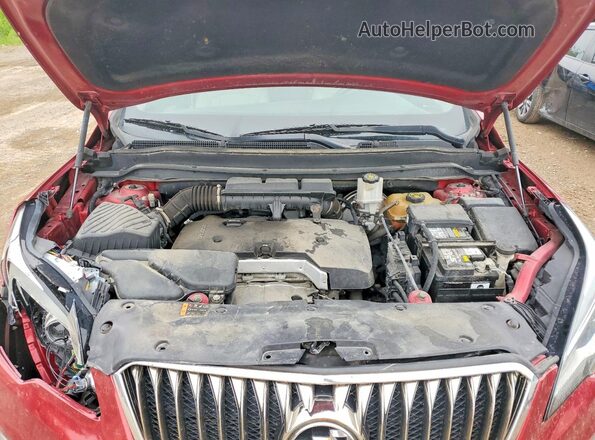 LRBFXCSA5HD142621 2017 BUICK ENVISION Red Շարժիչի բաժամունքի տեսք