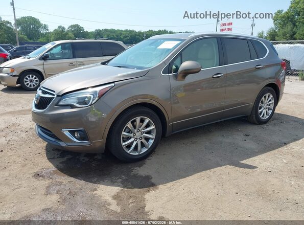 LRBFXCSA5KD018114 2019 BUICK ENVISION Brown წინა მარცხენა ხედი სამი მეოთხედიდან