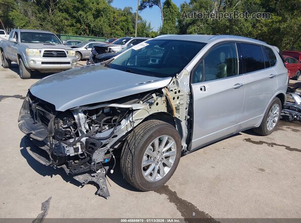 LRBFXCSA5KD039366 2019 BUICK ENVISION Silver Vista tres cuartos delantera izquierda