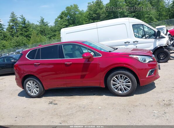 LRBFXCSA6HD121583 2017 BUICK ENVISION Красный Вид задней части салона