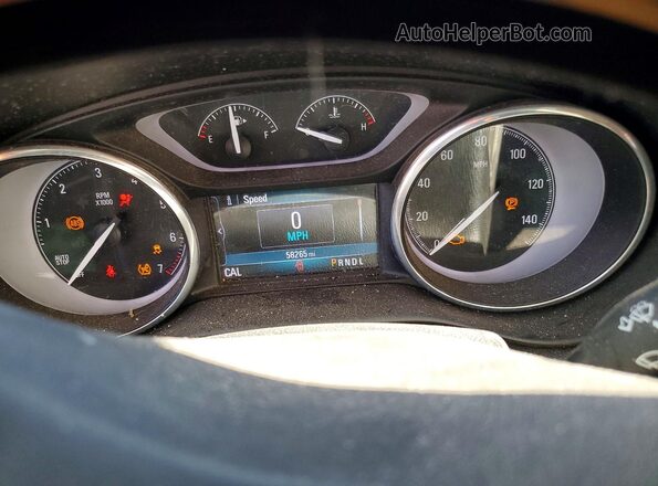 LRBFXCSA7KD018776 2019 BUICK ENVISION Коричневый Вид щитка приборов