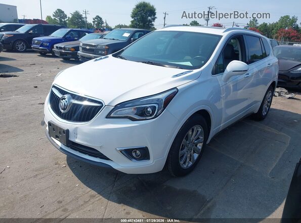 LRBFXCSA7LD016172 2020 BUICK ENVISION White წინა მარცხენა ხედი სამი მეოთხედიდან
