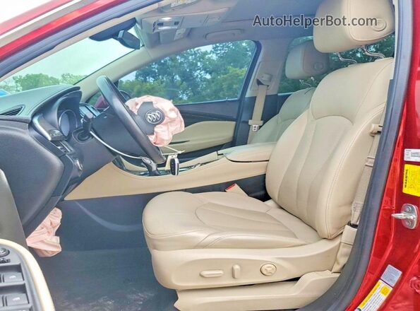 LRBFXCSA8KD060535 2019 BUICK ENVISION Red Вид салону спереду