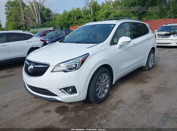 LRBFXCSA9KD009898 2019 BUICK ENVISION White Vista tres cuartos delantera izquierda