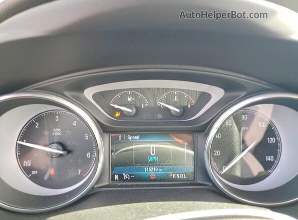 LRBFXCSA9LD211531 2020 BUICK ENVISION White Вид щитка приладів