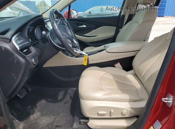 LRBFXDSA1HD012874 2017 BUICK ENVISION Red Front interior view