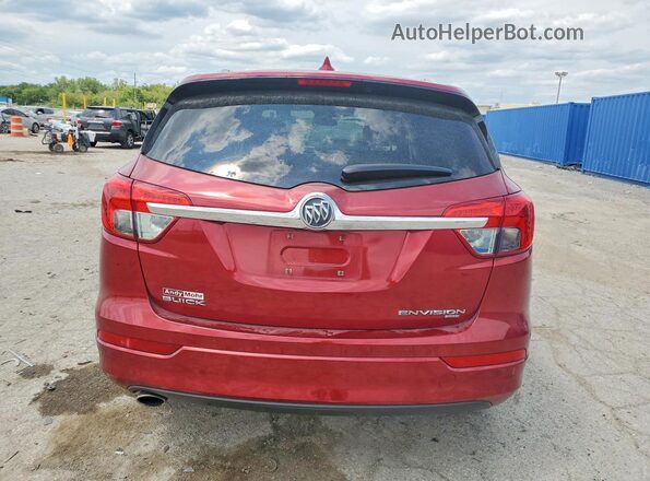 LRBFXDSA1HD012874 2017 BUICK ENVISION Red Rear view