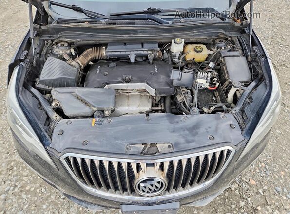 LRBFXDSA1HD013197 2017 BUICK ENVISION Black Vista del compartimento del motor