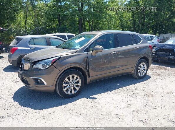 LRBFXDSA7HD092665 2017 BUICK ENVISION Brown წინა მარცხენა ხედი სამი მეოთხედიდან