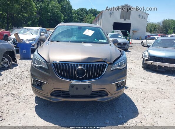 LRBFXDSA7HD092665 2017 BUICK ENVISION Brown ხელსაწყოთა პანელის ხედი