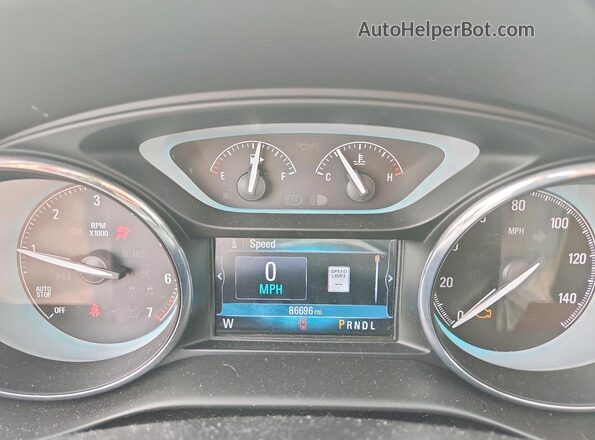 LRBFXDSA9HD095552 2017 BUICK ENVISION Brown Вид щитка приладів