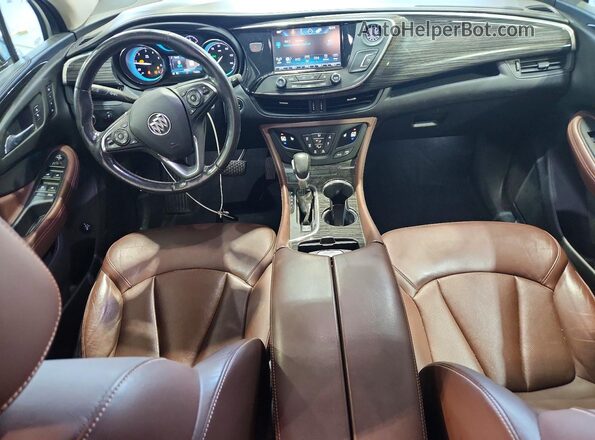 LRBFXDSAXHD153569 2017 BUICK ENVISION Black Widok deski rozdzielczej