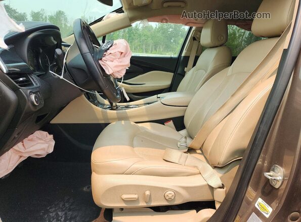 LRBFXESX3GD175020 2016 BUICK ENVISION Brown Widok wnętrza z przodu