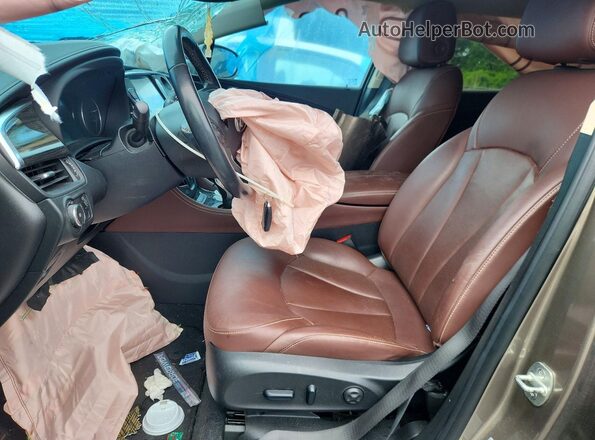 LRBFXESX5HD235574 2017 BUICK ENVISION Brown Widok wnętrza z przodu