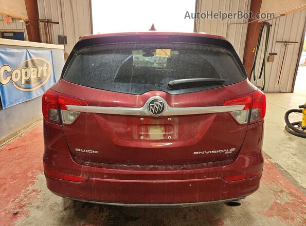 LRBFXESX6HD151845 2017 BUICK ENVISION Red Vista trasera