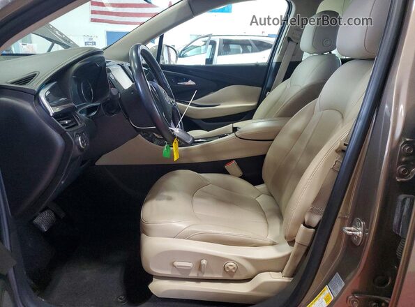 LRBFXESX8HD020092 2017 BUICK ENVISION Brown Vista interior delantera