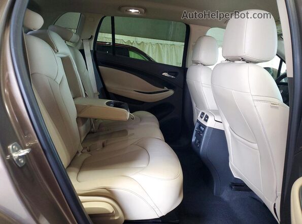 LRBFXESX8HD020092 2017 BUICK ENVISION Brown Vista de los asientos traseros