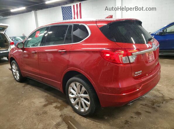 LRBFXESXXGD198231 2016 BUICK ENVISION Red Rear left