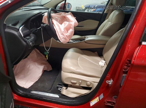 LRBFXESXXGD198231 2016 BUICK ENVISION Red Front interior view